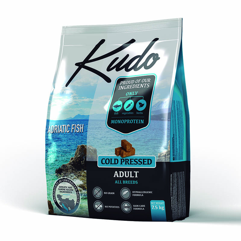 Kudo Grain Free Adulto Pescado Adriático Pienso Natural Prensado en Frío