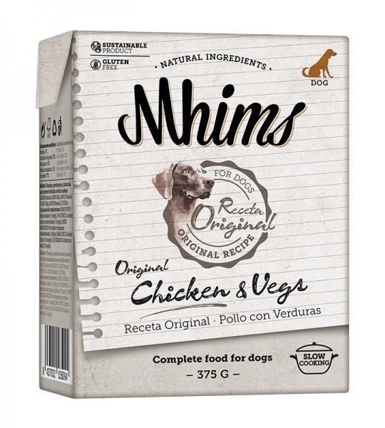 Mhims Pollo fresco y Verduras 375g