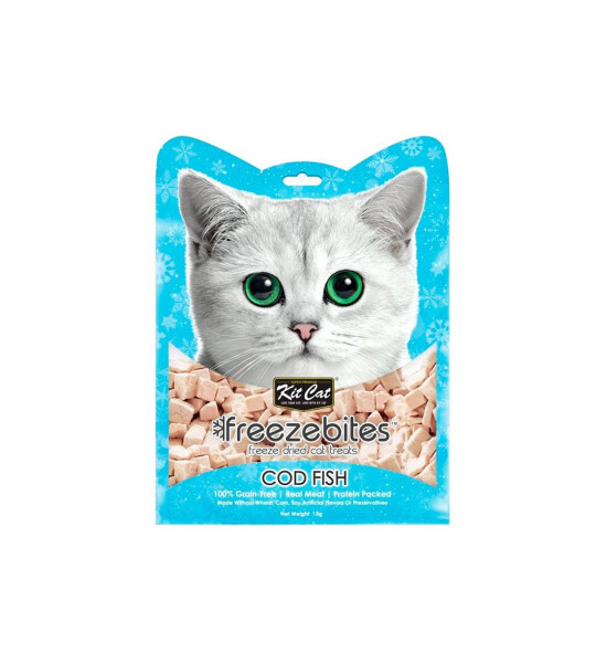Kit Cat FreezeBites Bacalao Snacks naturales para gatos
