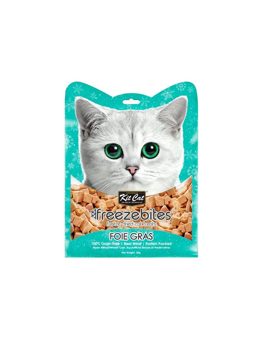 Kit Cat FreezeBites Hígado de Pato Snacks naturales para gatos