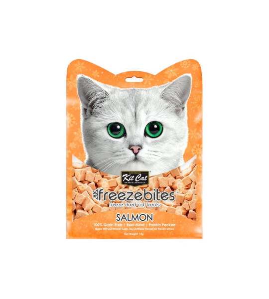 Kit Cat FreezeBites Salmón Snacks naturales para gatos