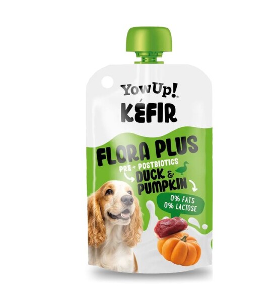 YowUp Kéfir  Flora plus pre+postbióticos Pato y Calabaza